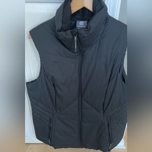 Women’s black puffer vest